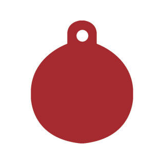 Identifikationsschild für Halsband Imarc Circle Rot