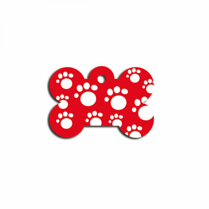Identification plate for collar Imarc Bone Red
