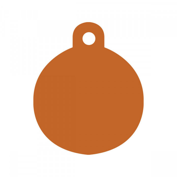 Targhetta per collana Imarc Circle Arancio