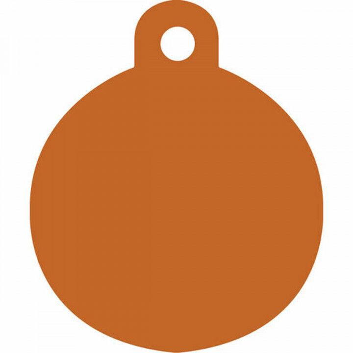 Targhetta per collana Imarc Circle Arancio