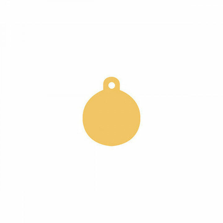 Plaque d'identification pour collier Imarc Circle Jaune
