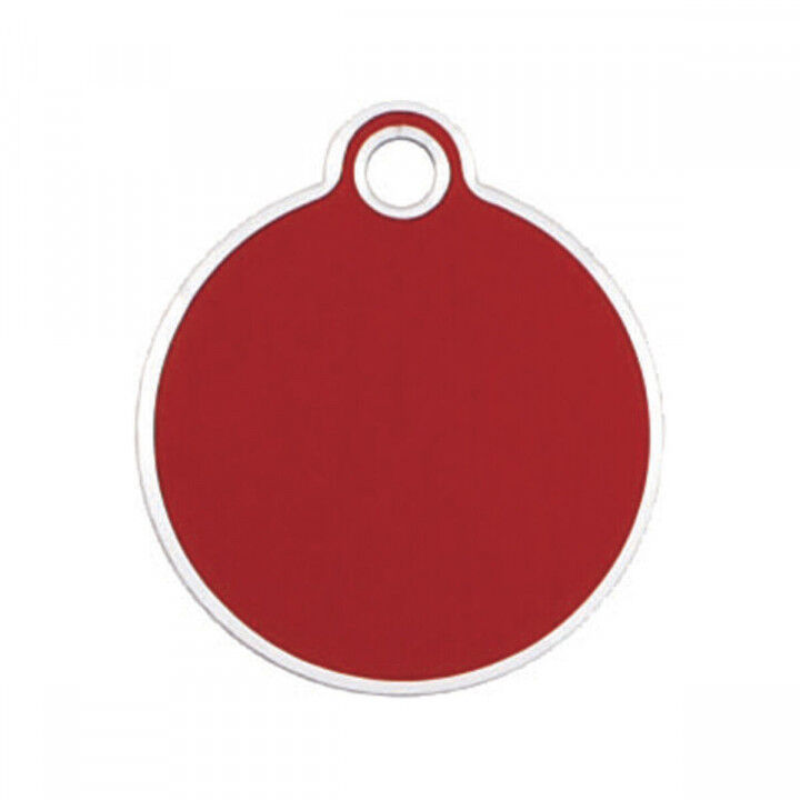 Naamplaatje voor halsband Imarc Circle Rood
