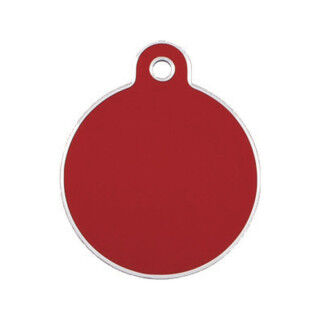 Identification plate for collar Imarc Circle Red