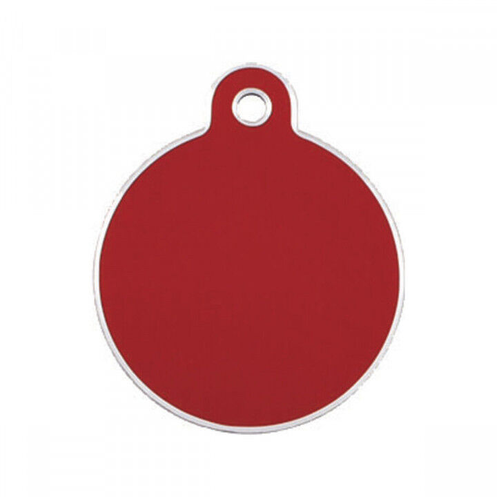 Targhetta per collana Imarc Circle Rosso