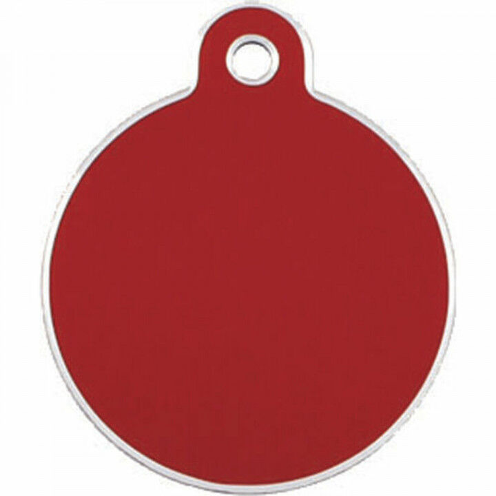 Plaque d'identification pour collier Imarc Circle Rouge