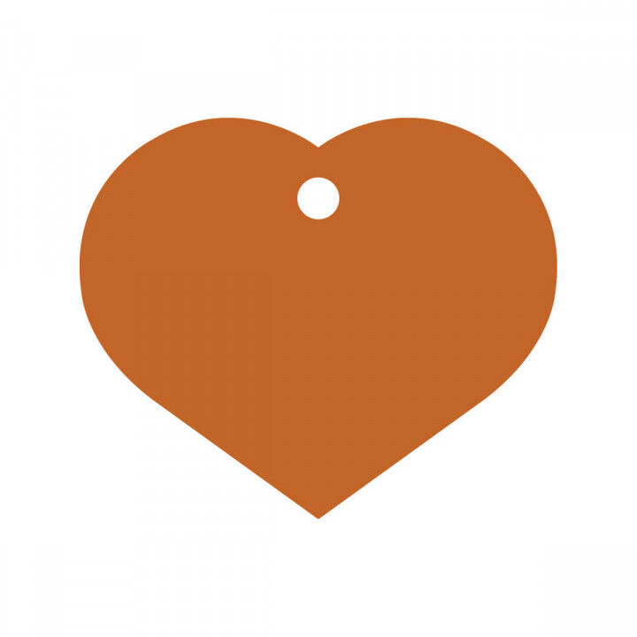 Plaque d'identification pour collier Imarc Heart Orange