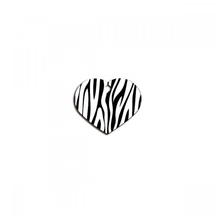 Identification plate for collar Imarc Heart Black