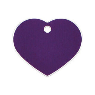 Placa identificativa para collar Imarc Heart Lila