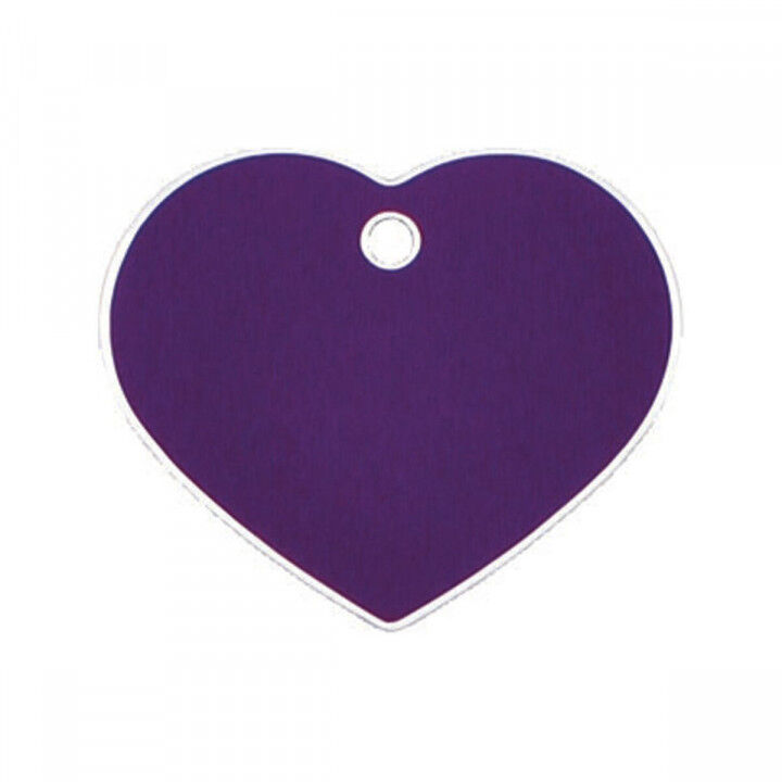 Targhetta per collana Imarc Heart Lilla