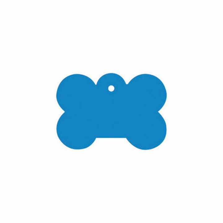 Plaque d'identification pour collier Imarc Bone Bleu