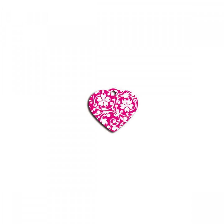 Targhetta per collana Imarc Heart Rosa