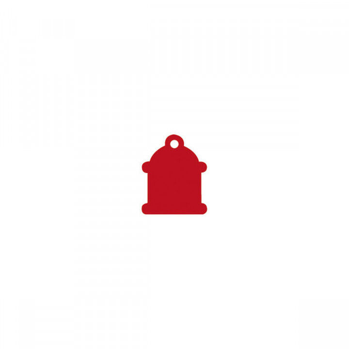 Placa identificativa para collar Imarc Classic Rojo