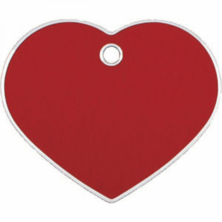 Placa identificativa para collar Imarc Heart Rojo