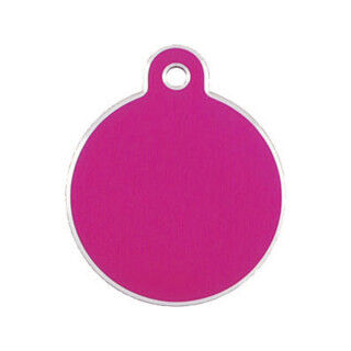 Identification plate for collar Imarc Circle Pink