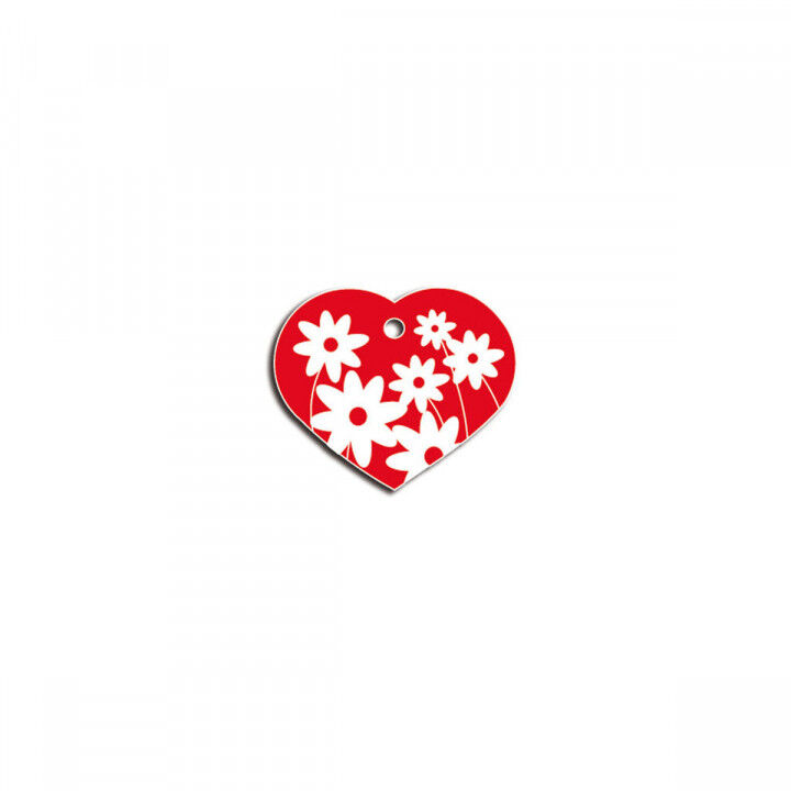 Targhetta per collana Imarc Heart Rosso