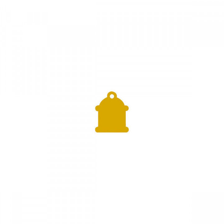 Identification plate for collar Imarc Classic Yellow Golden