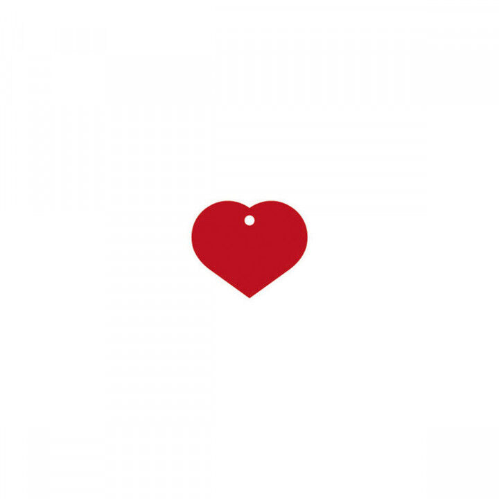 Naamplaatje voor halsband Imarc Heart Rood