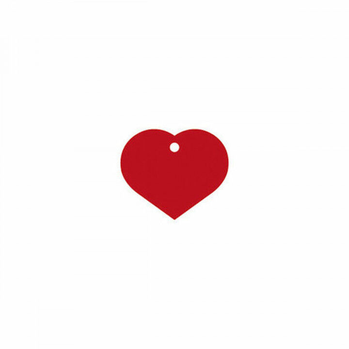 Identifikationsschild für Halsband Imarc Heart Rot