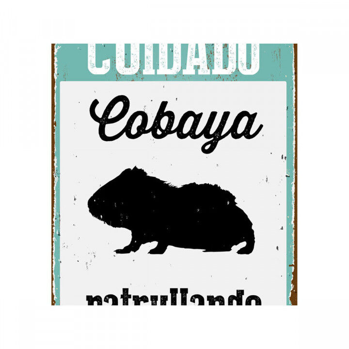 Distintivo Magnet & Steel Cuidado Cobaya Patrullando 14,8 x 21 cm