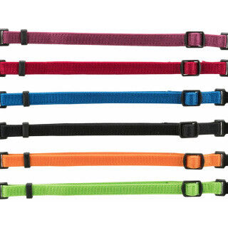 Collare per Cani Trixie Nero Rosso Blu cobalto Mela S/M 17-25 cm (6 Unità)
