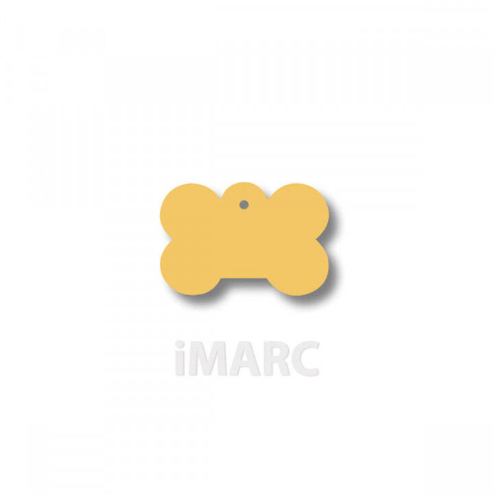 Targhetta per collana Imarc Bone Giallo