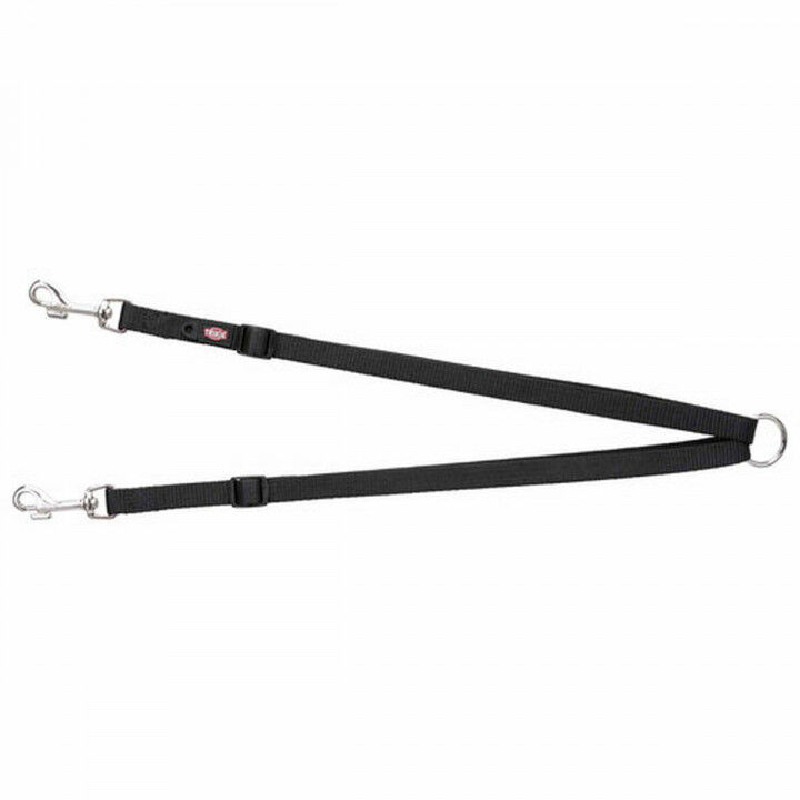 Coupling for 2-dog lead Trixie New Premium Black 40-70 cm XS S M