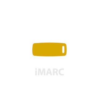 Identification plate for collar Imarc Baggage Yellow Golden