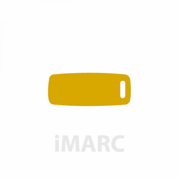 Placa identificativa para collar Imarc Baggage Amarillo Dorado