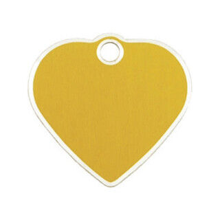 Identifikationsschild für Halsband Imarc   Gold Herz Aluminium