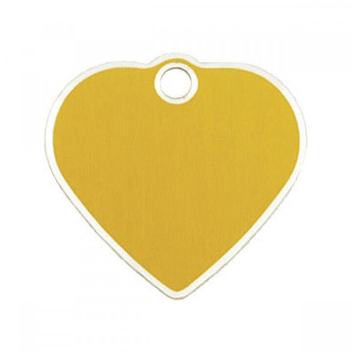 Identification plate for collar Imarc   Golden Heart Aluminium