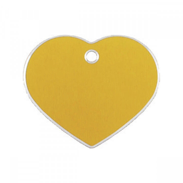 Identification plate for collar Imarc Hi Line Golden Heart Aluminium