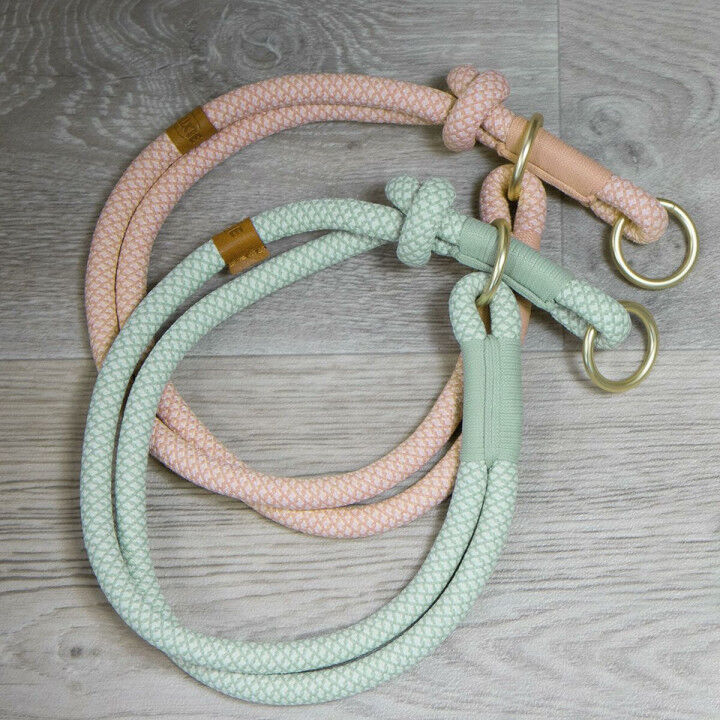 Trainingshalsbanden voor honden Trixie Soft Rope Roze L 50 cm