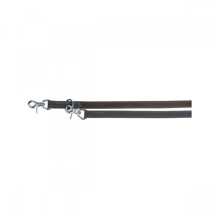 Adjustable dog leash Trixie Rustic Grey 2 m M/L