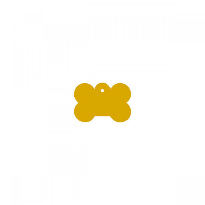 Targhetta per collana Imarc Bone Giallo Dorato