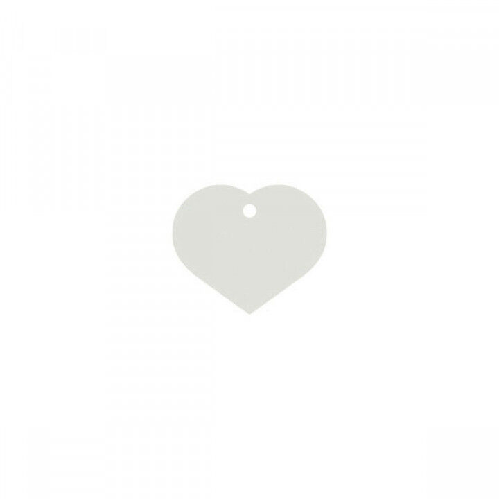 Naamplaatje voor halsband Imarc Heart Wit