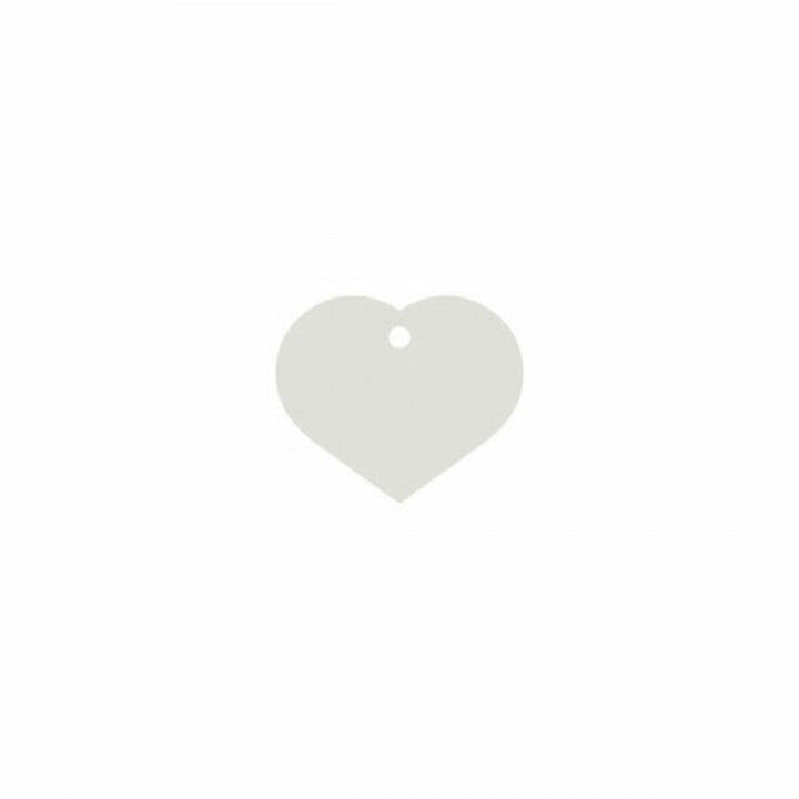 Plaque d'identification pour collier Imarc Heart Blanc