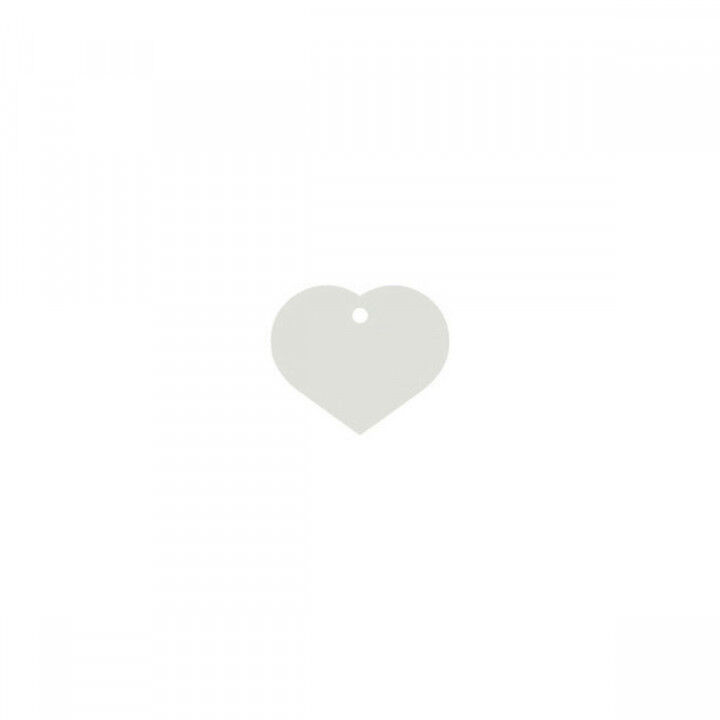 Plaque d'identification pour collier Imarc Heart Blanc