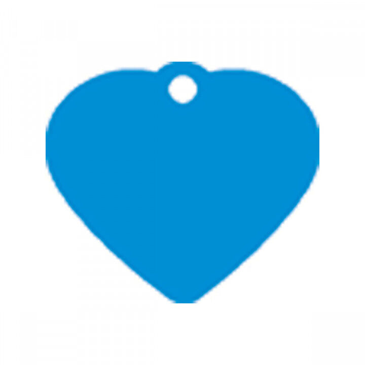 Placa identificativa para collar Imarc Heart Azul