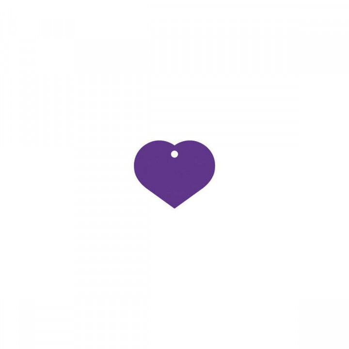 Targhetta per collana Imarc Heart Lilla