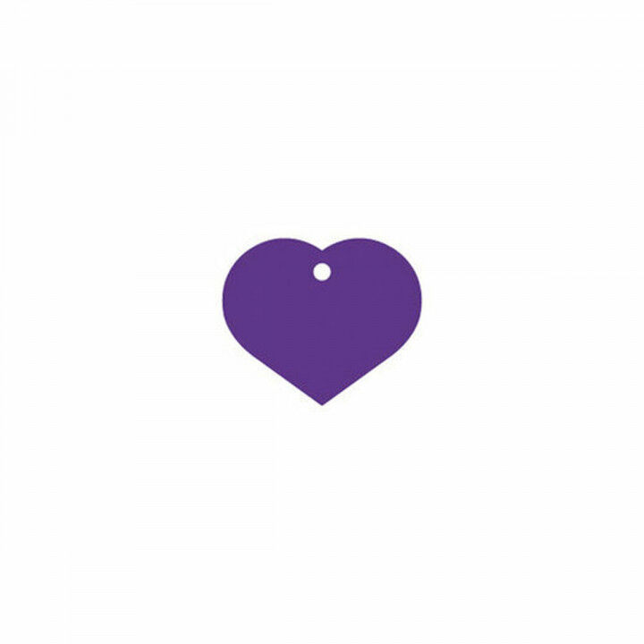 Identification plate for collar Imarc Heart Lilac