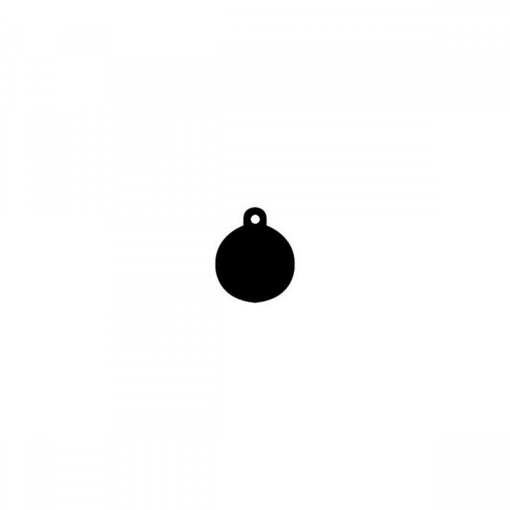 Targhetta per collana Imarc Circle Nero
