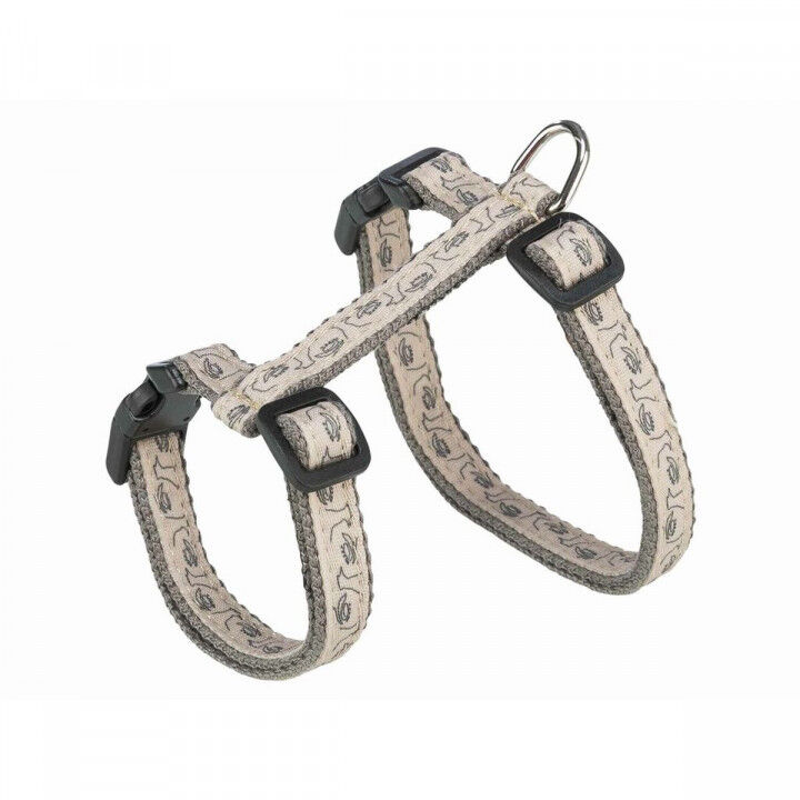 Cat Harness Trixie Beige Grey 27-45 cm