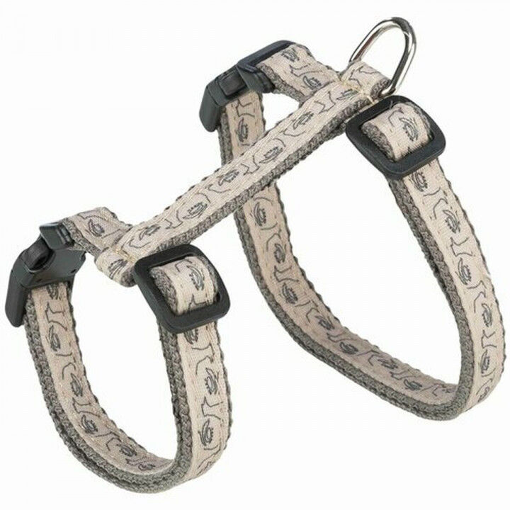 Cat Harness Trixie Beige Grey 27-45 cm