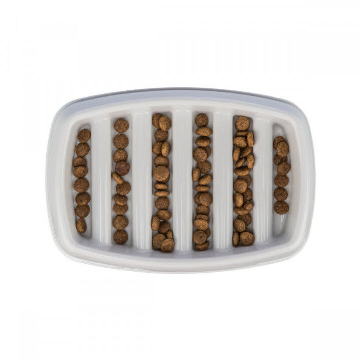 Futternapf für Hunde Trixie Slow Feeding Grau Ø 11 cm Ø 9 cm 250 ml 300 ml 46 × 11 × 30 cm