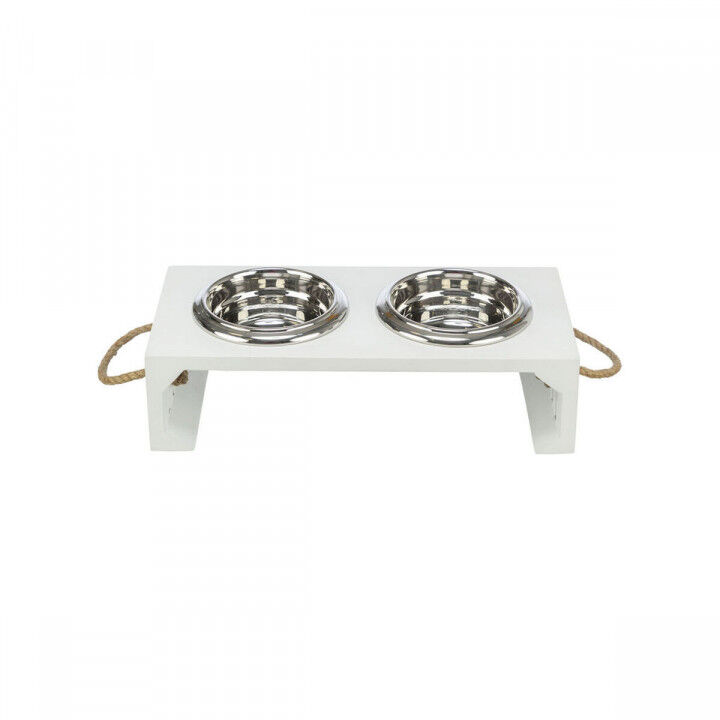 Dog Feeder Trixie White
