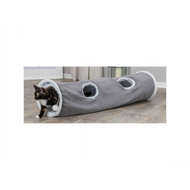 Collapsible Pet Tunnel Trixie Grey Ø 27 × 116 CM