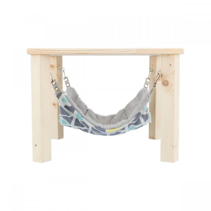Hanging Hammock Trixie Grey Peach 37 × 29 × 37 cm Wood