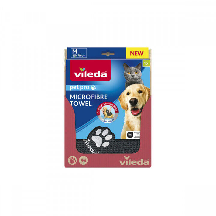 Microfibre Towel Vileda 172650 Grey M 45 x 70 cm