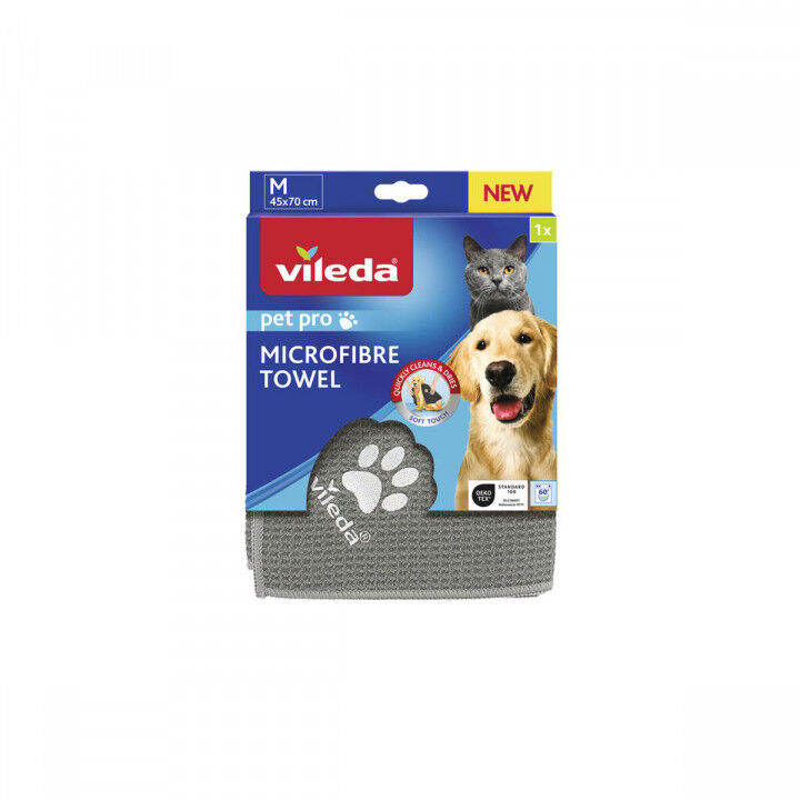 Microvezel Handdoek Vileda 172650 Grijs M 45 x 70 cm