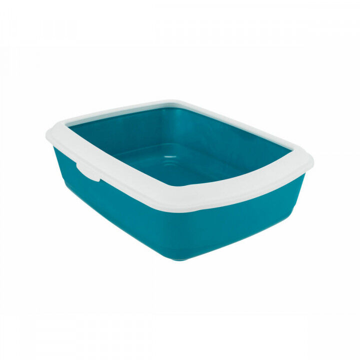 Cat Litter Box Trixie Classic Blue White Plastic 37 × 15 × 47 cm